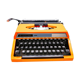 Machine à écrire silver reed 100 orange révisée ruban neuf