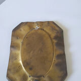 Brass beveled mirror