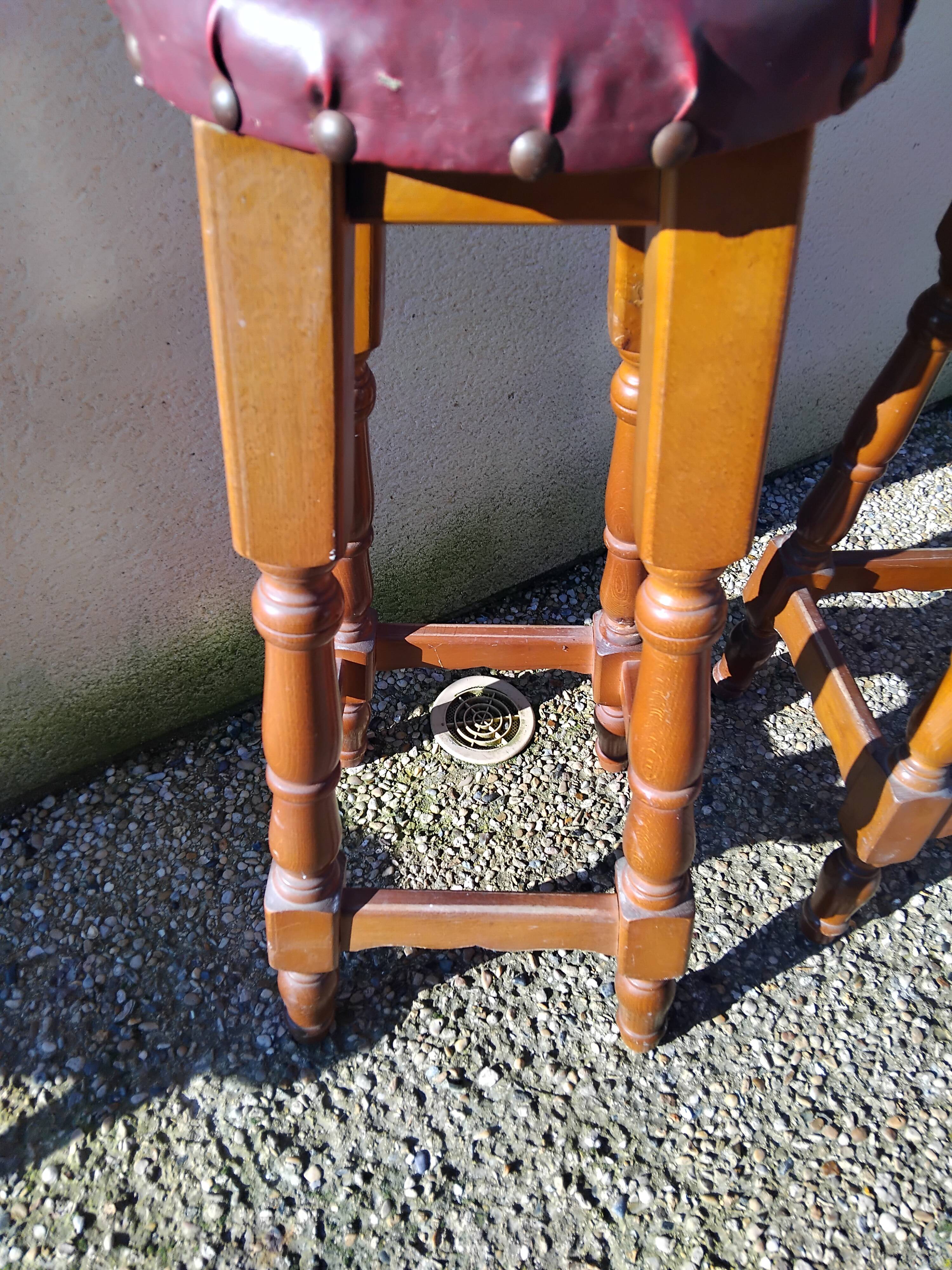 Pair of vintage 80s bar stools
