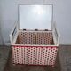 Toy storage chest child scoubidou vintage