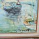 Old Oil on Wood Painting G. Peyrot: Villefranche