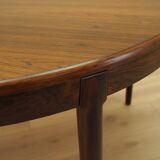 Round rosewood table, Danish design, 1960s, designer: Harry Østergaard, man