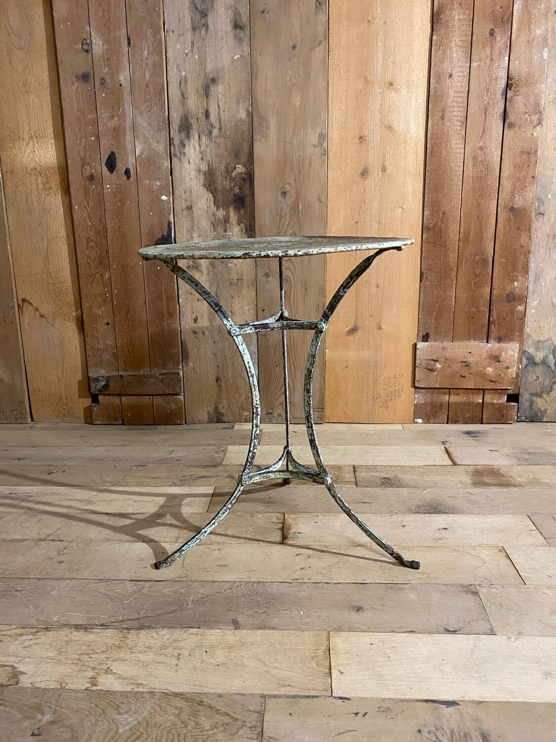 Old garden or bistro pedestal table