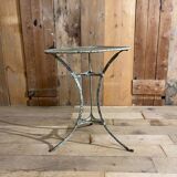 Old garden or bistro pedestal table