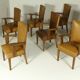 Armchairs by H. Wouda for H. Pander & Zn., 1920s, Set of 7