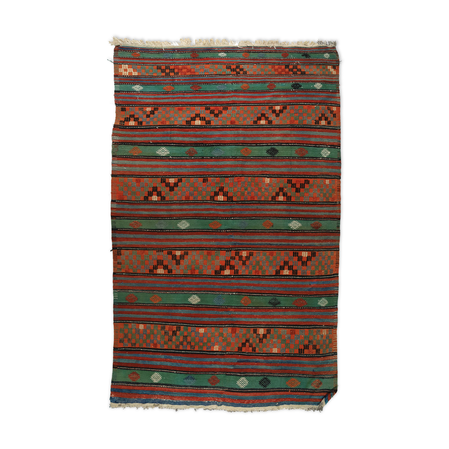Anatolian handmade kilim rug 292 cm x 166 cm