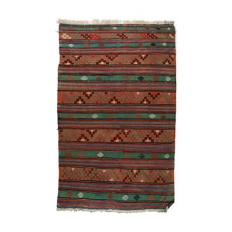 Tapis kilim anatolien fait à la main 292 cm x 166 cm