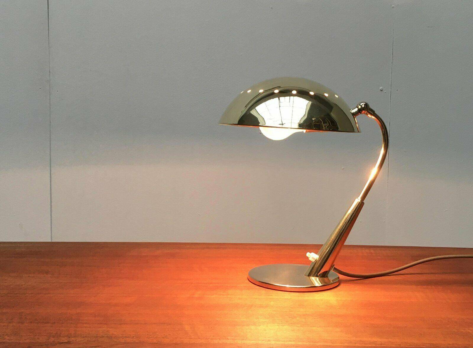 Mid-century German brass table lamp by Cosack.
