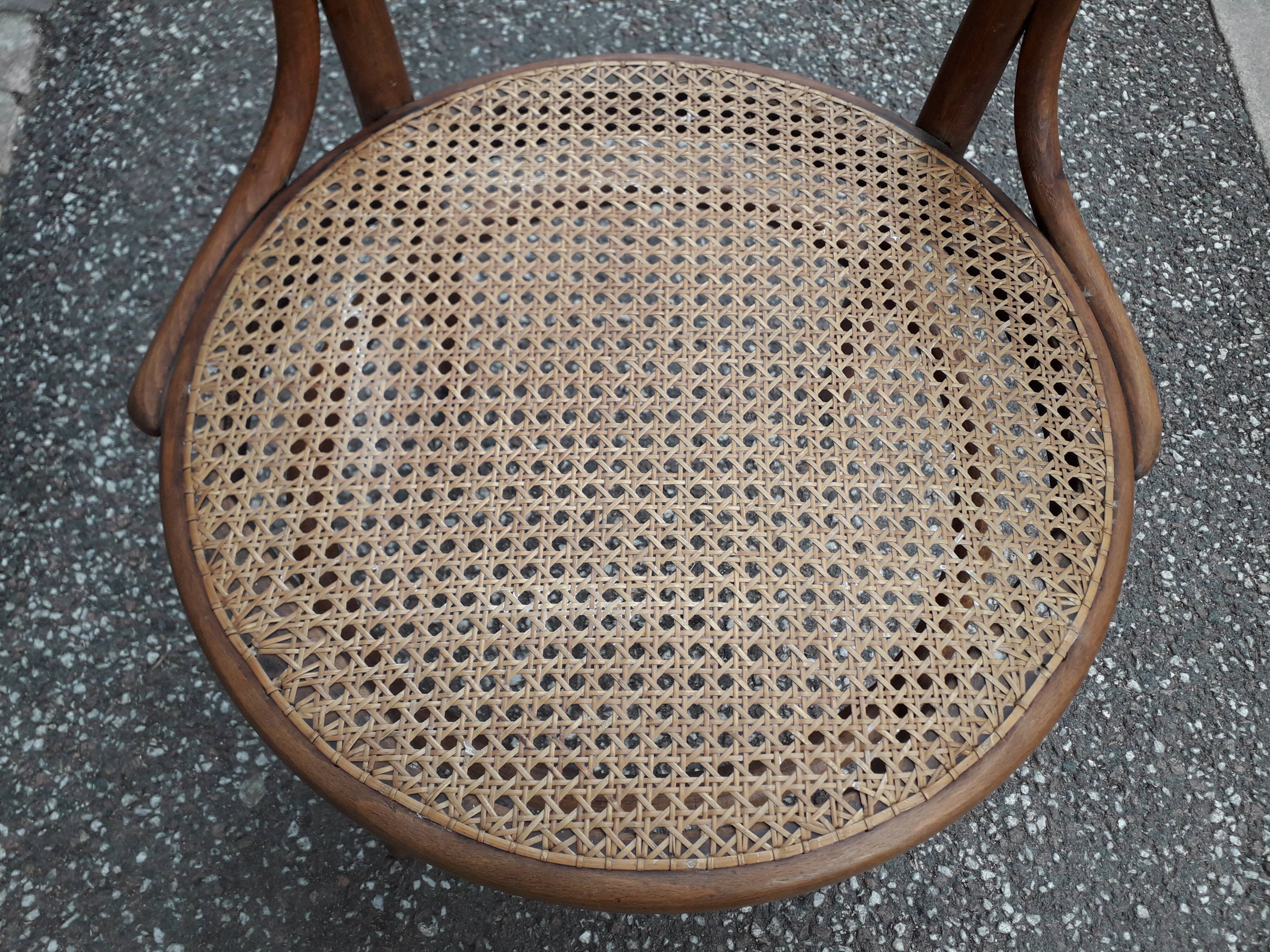 Canned Thonet armchair