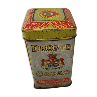 Boite cacao métal ancienne