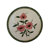 Terracotta dish with floral decoration