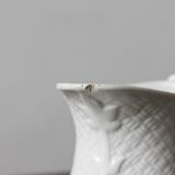 Digoin Sarreguemines 19th century earthenware pitcher in slip