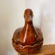 Plat barbotine canard vintage