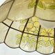 Capiz shell pendant light with flowers