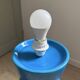 Vintage blue ceramic lamp