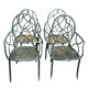 4 Provençal wrought iron armchairs from the 50s