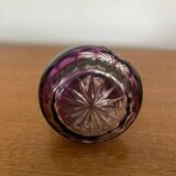 Verseuse flacon Caesar crystal Bohemiae cristal violet Tchèque vintage