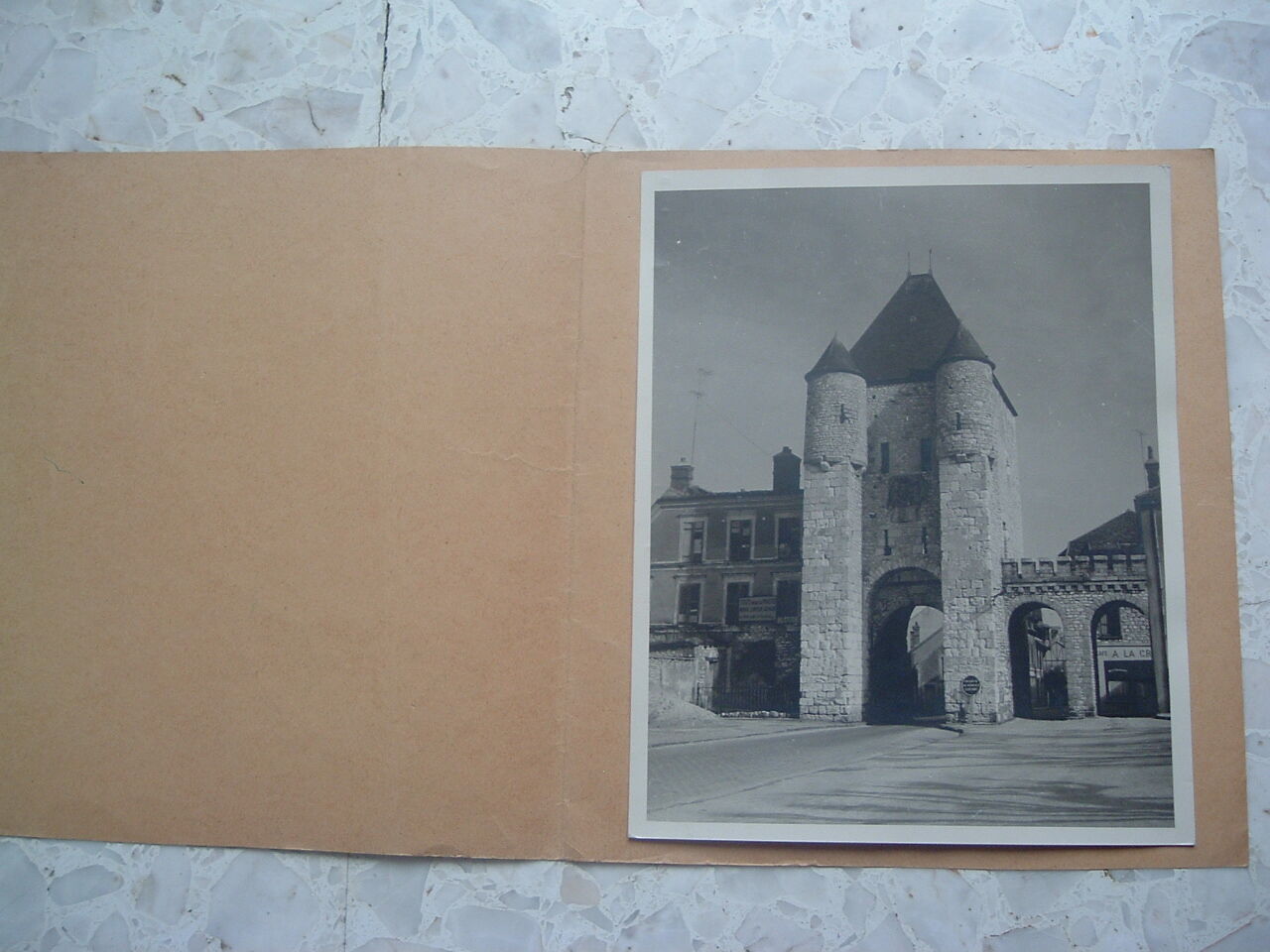 Photography silver 1950 moret sur loing porte de samois, seine & marne 77, photo kodak coffin