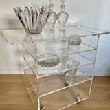 Desserte/Meuble-TV plexiglas transparent