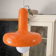 Orange ceiling pendant light