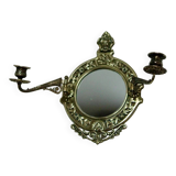 Single vintage Swedish brass sconce