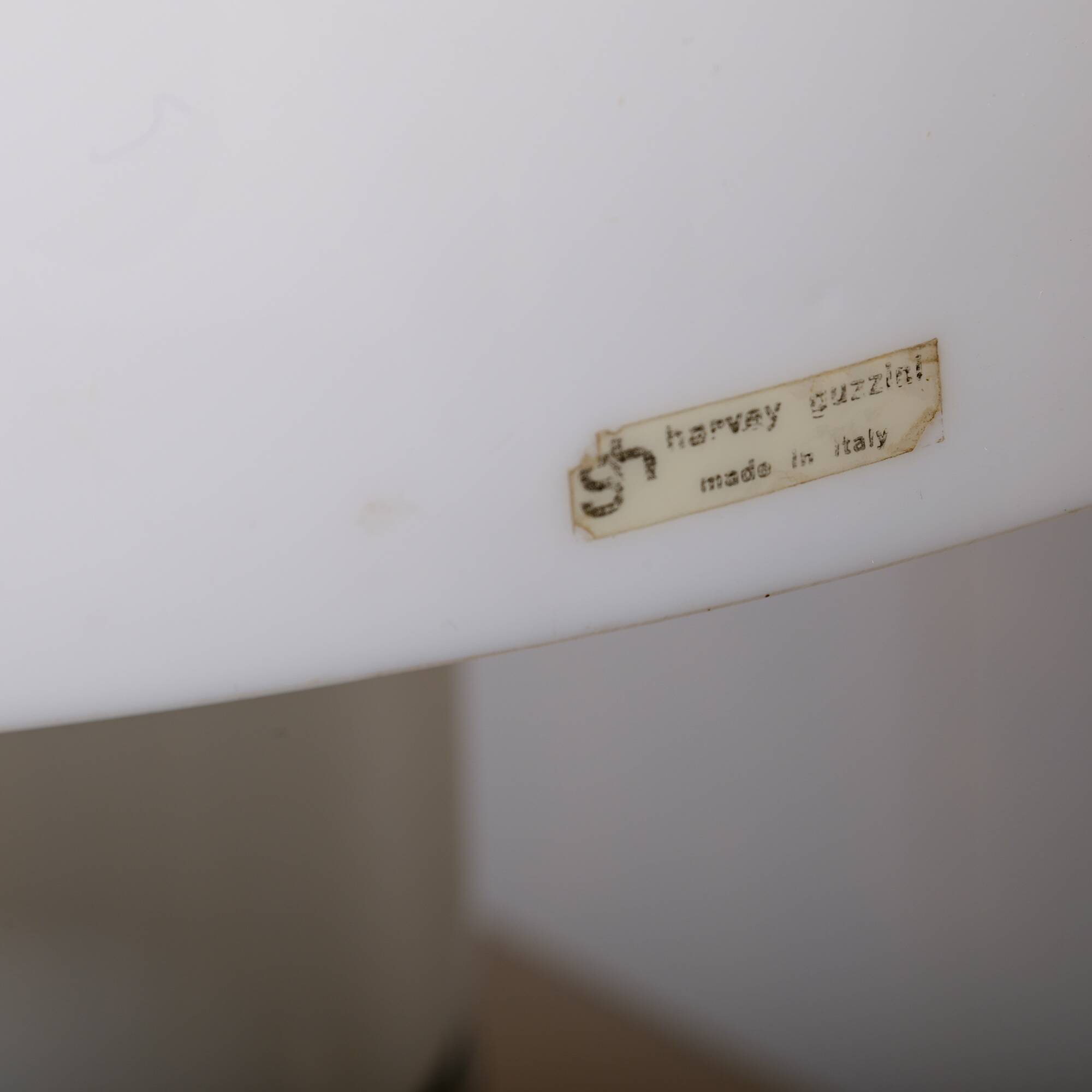 Brumbury Table Lamp chrome and white by Luigi Massoni for Guzzini Italy