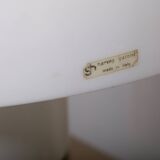 Brumbury Table Lamp chrome and white by Luigi Massoni for Guzzini Italy