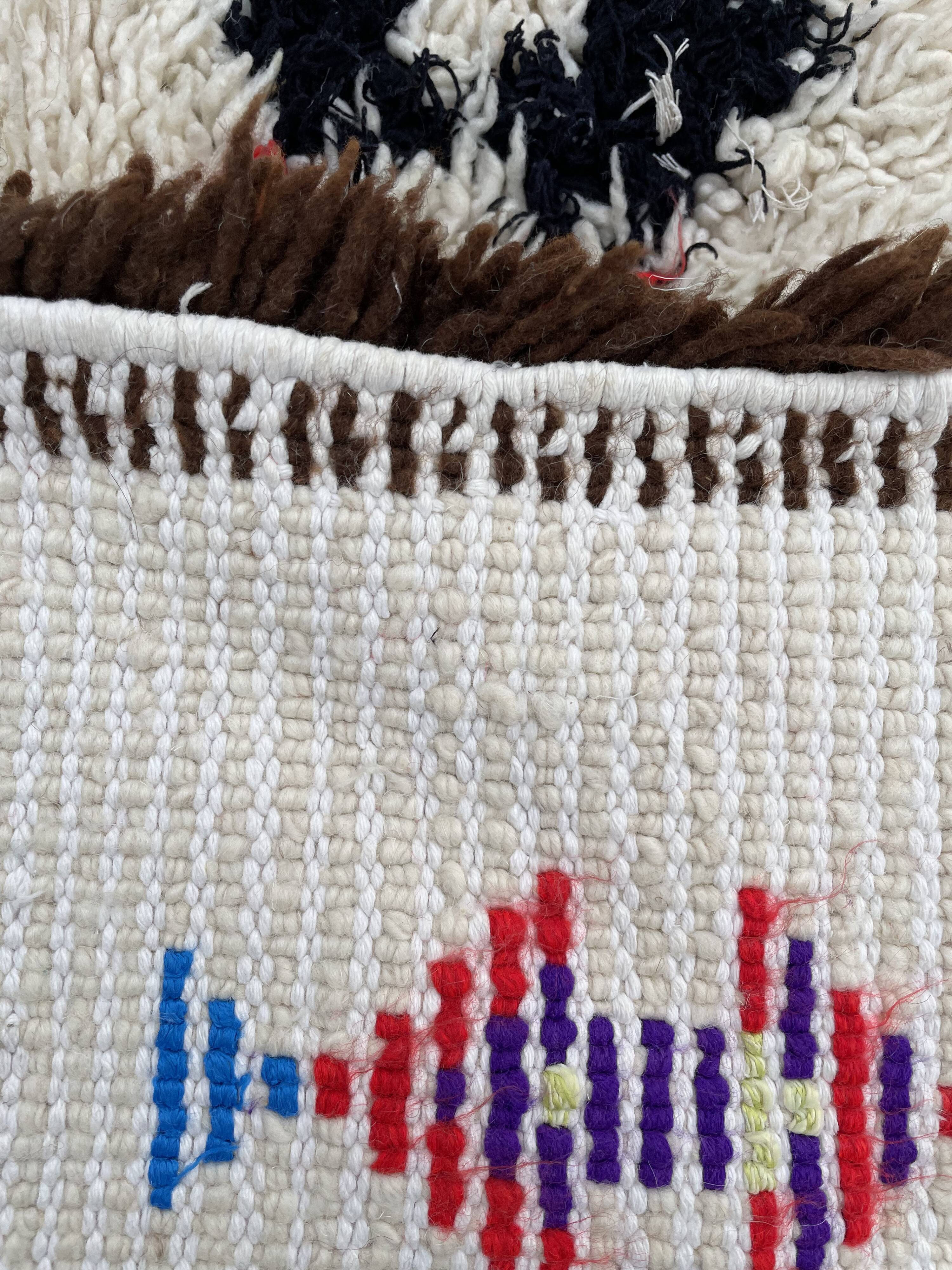 Berber carpet Azilal old