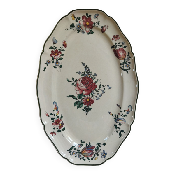 Plat ancien en faïence Villeroy & Boch Mettlach 1562 Vieux Strasbourg / Alt Strassburg