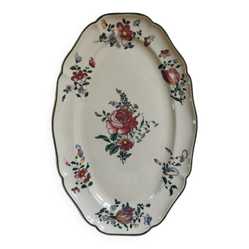 Plat ancien en faïence Villeroy & Boch Mettlach 1562 Vieux Strasbourg / Alt Strassburg