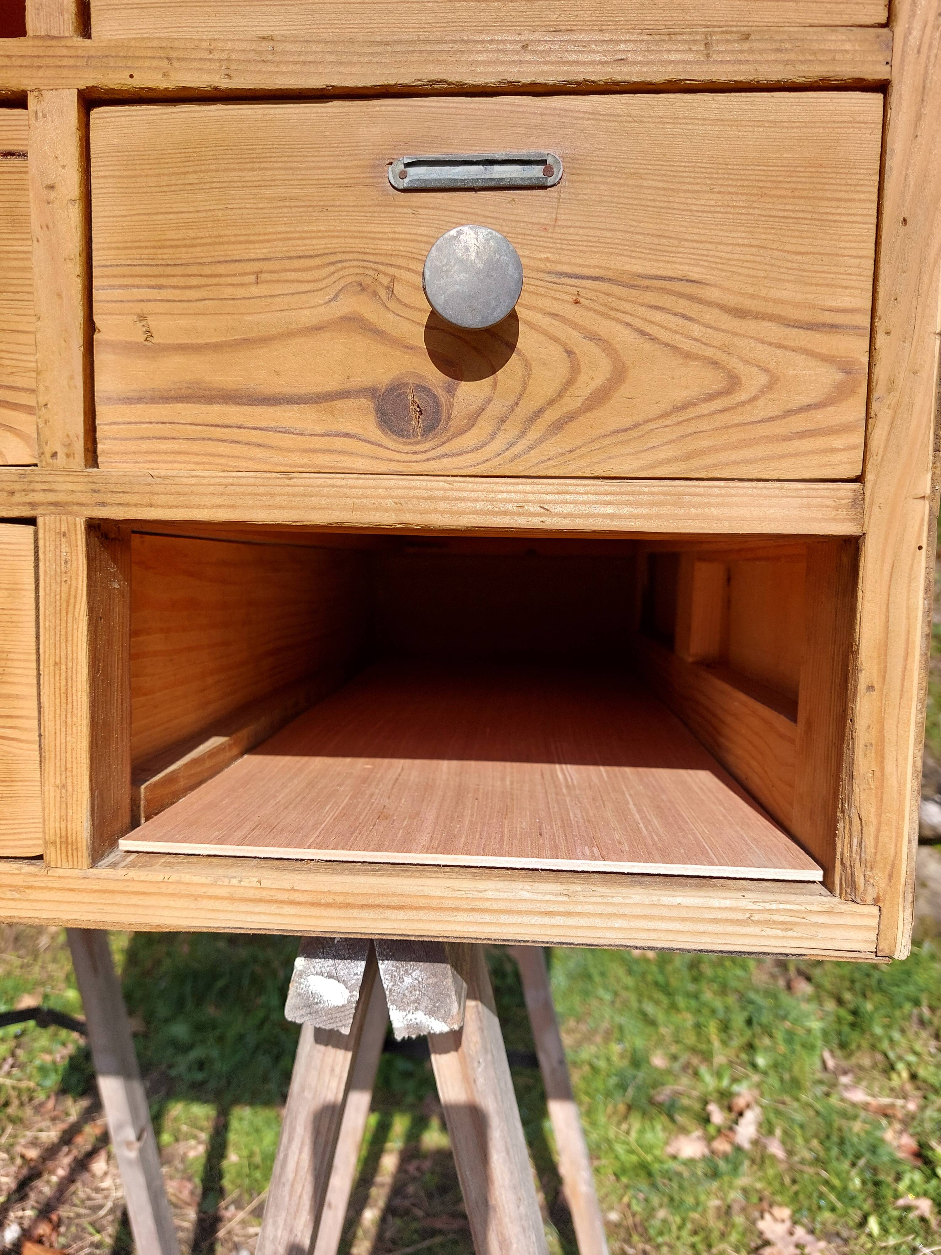 wooden workshop furniture, drawer unit