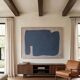 Organic blue-grey canvas 100x80cm
