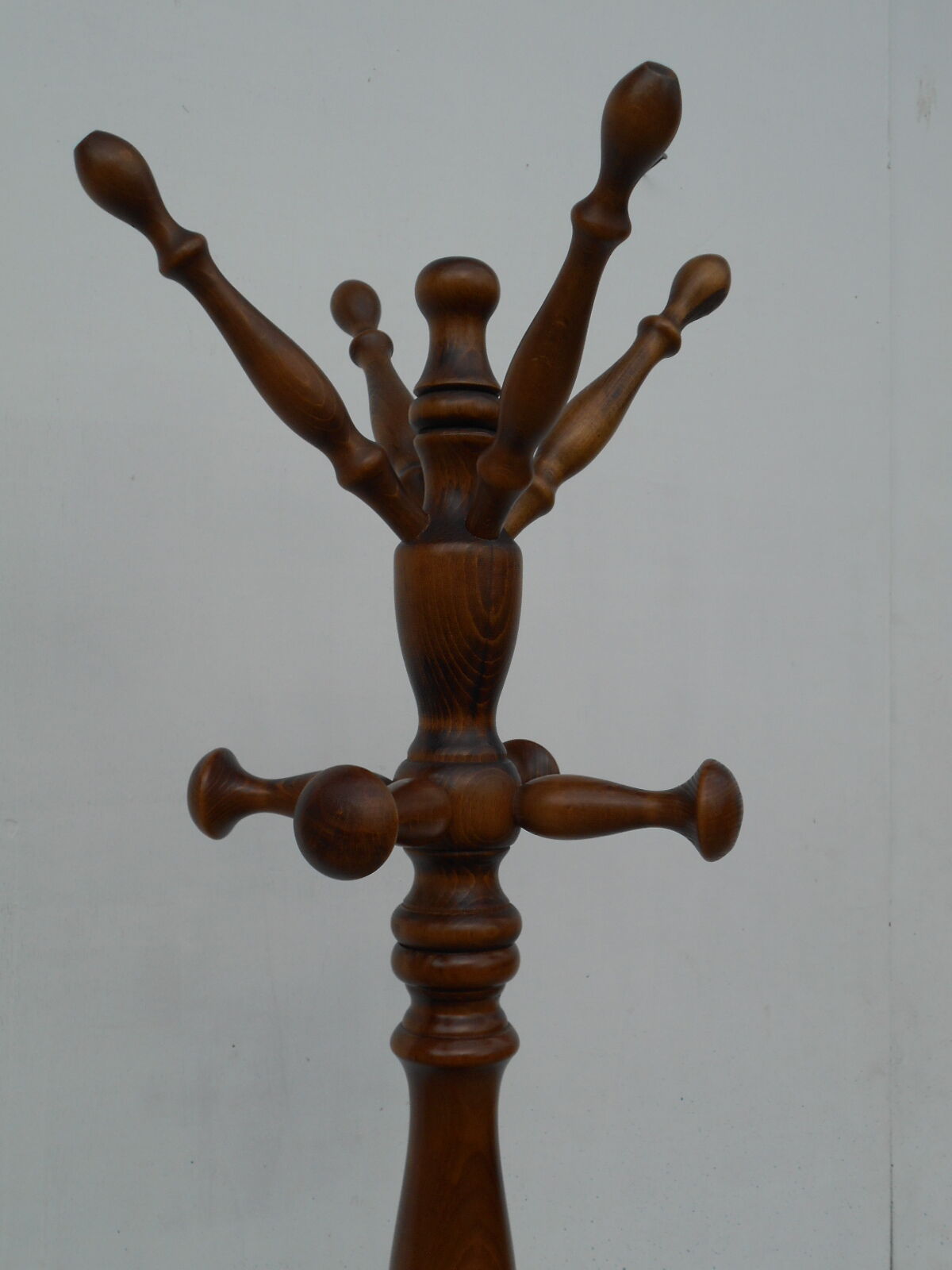 Parrot coat rack, solid oak with swivel head