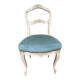 Louis XV chair, 18th century in carved wood decorated with flowers