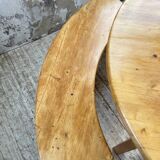 Set of round table and 4 rounded benches, 1950