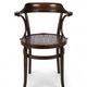 Bistro Chair Curved Wood Thonet Style - Dark Walnut - Vintage