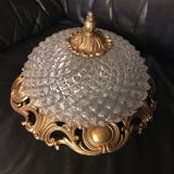 Molded glass ceiling light