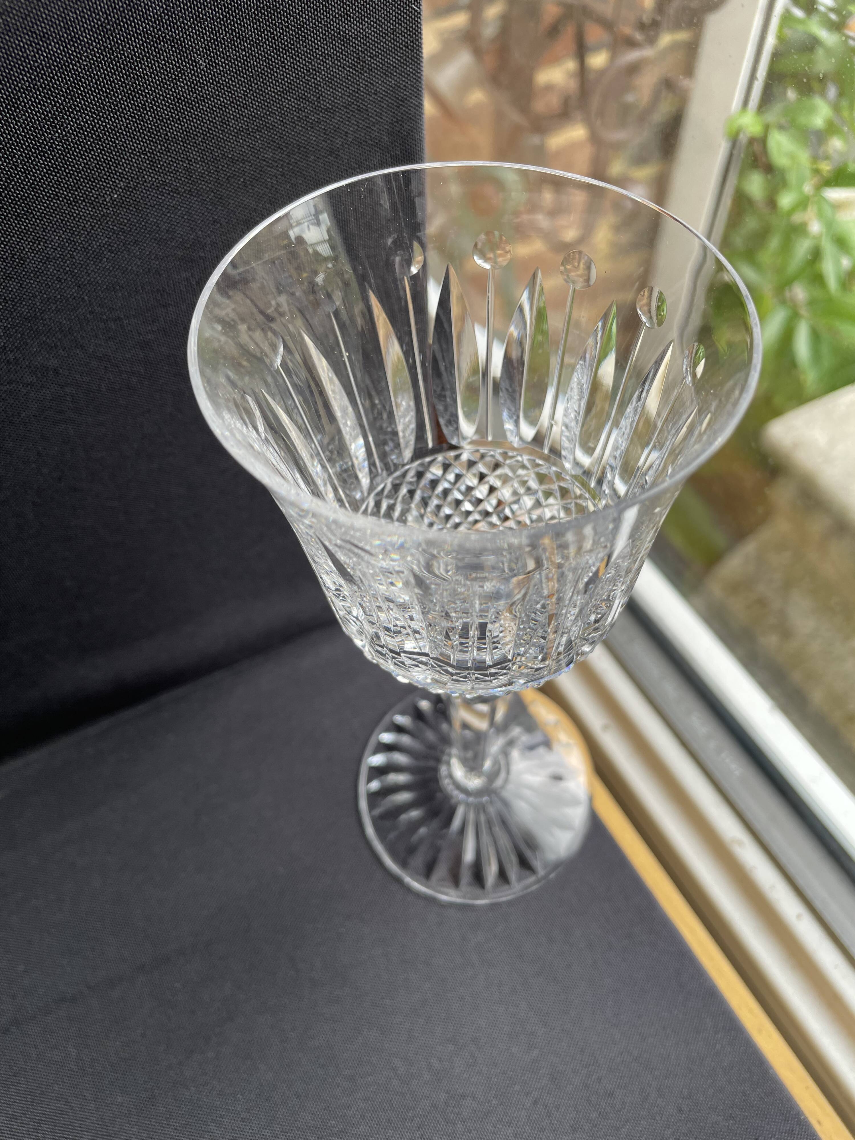 6 Red/White Wine Glasses – Mouth Blown and Hand Cut Crystal
