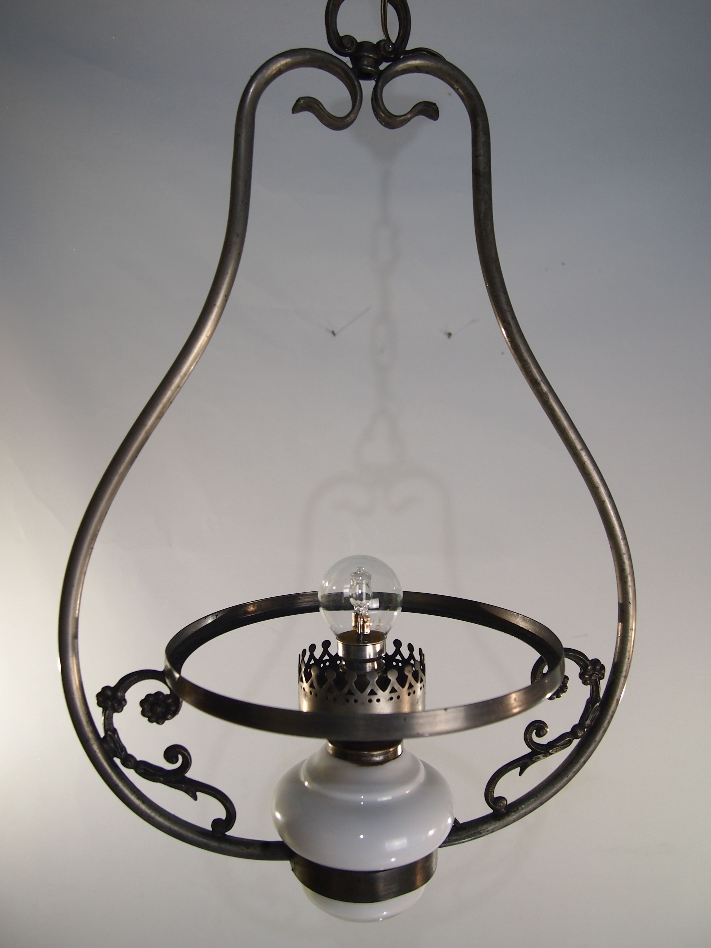 Suspension glass and ceramic /lampshade