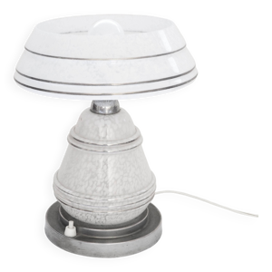 Lampe verre de clichy