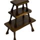 Mid-Century Organic Wooden Side Tables, circa 1960's wabi sabi brutalist