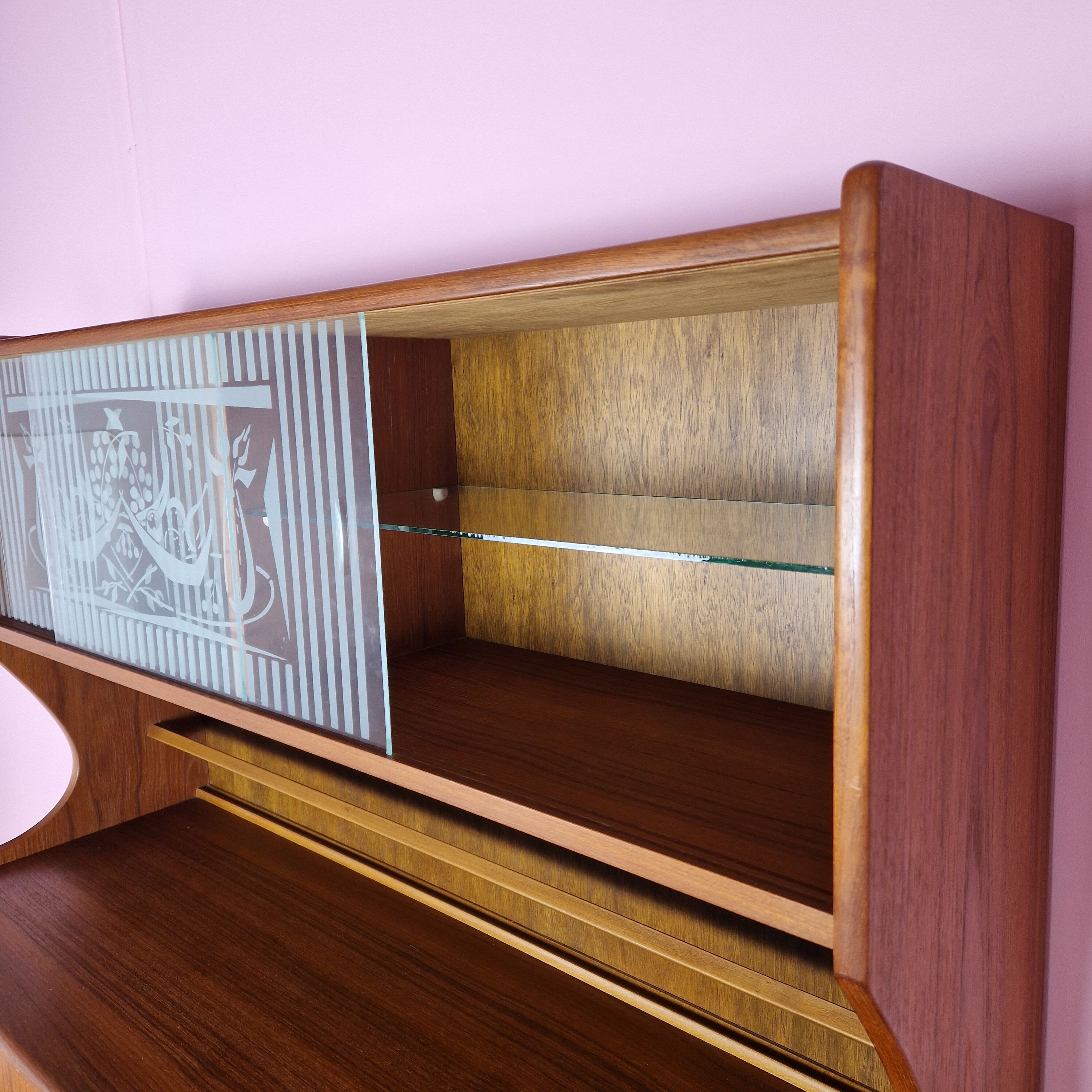 Vintage Norwegian Teak Highboard, 1960s