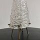Lampe de table MCM "2/2" par JT. Kalmar en verre texturé et socle en laiton
