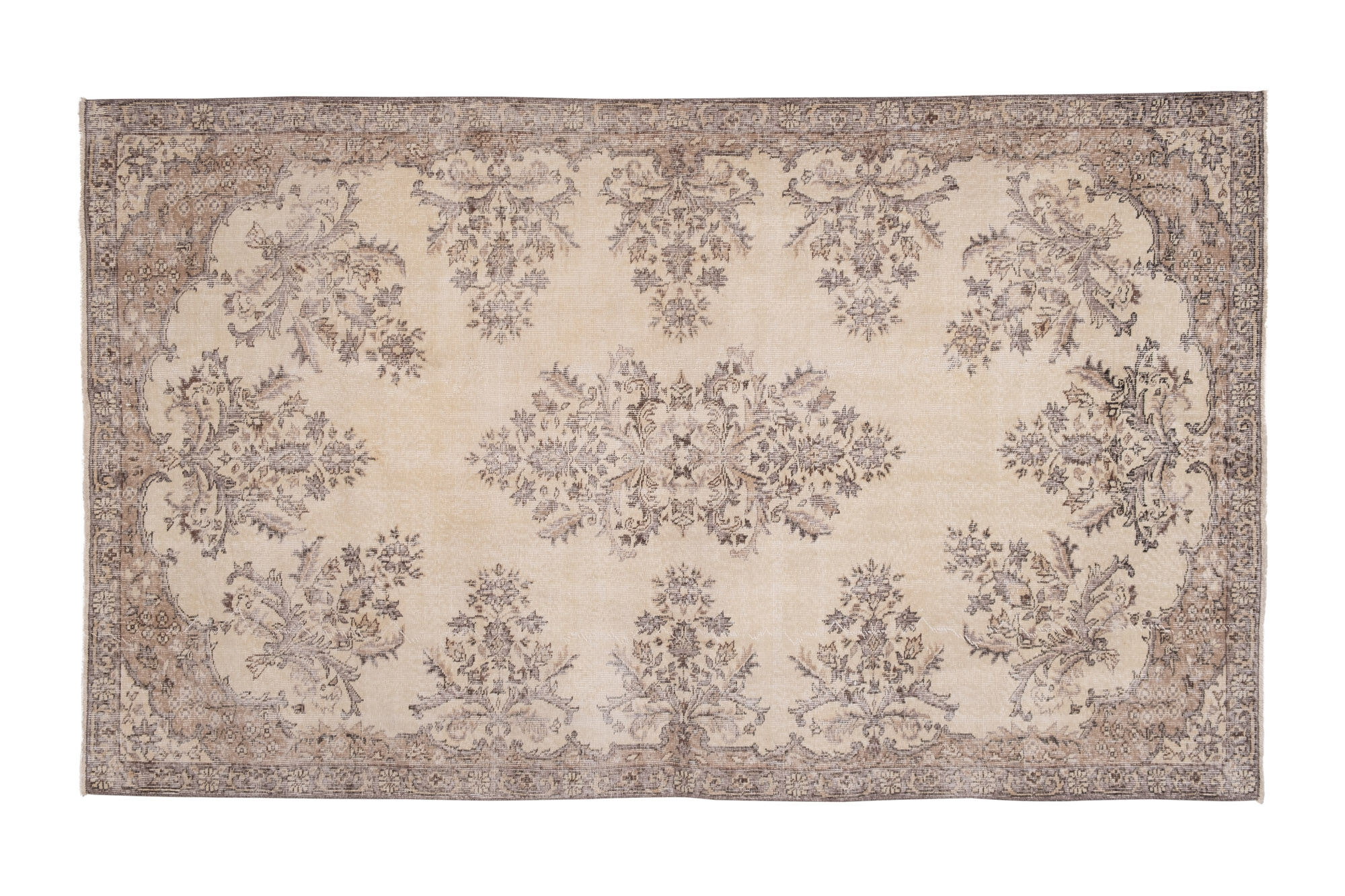 Turkish hand knotted Oushak rug, 1970s - 170 X 283 cm