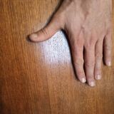 Huge shelf library Swedish desk teak, string.