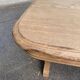 Art Deco extendable dining table with a central pedestal, stripped, made of solid oak 193.