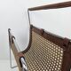 Italian Magazine Rack with Rattan, 1980's