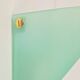 Vintage Triangular Conical Wall Sconces in Green Frosted Glass from Lumal-It, 1990s, Set of 2