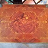 Louis XV style game table in marquetry