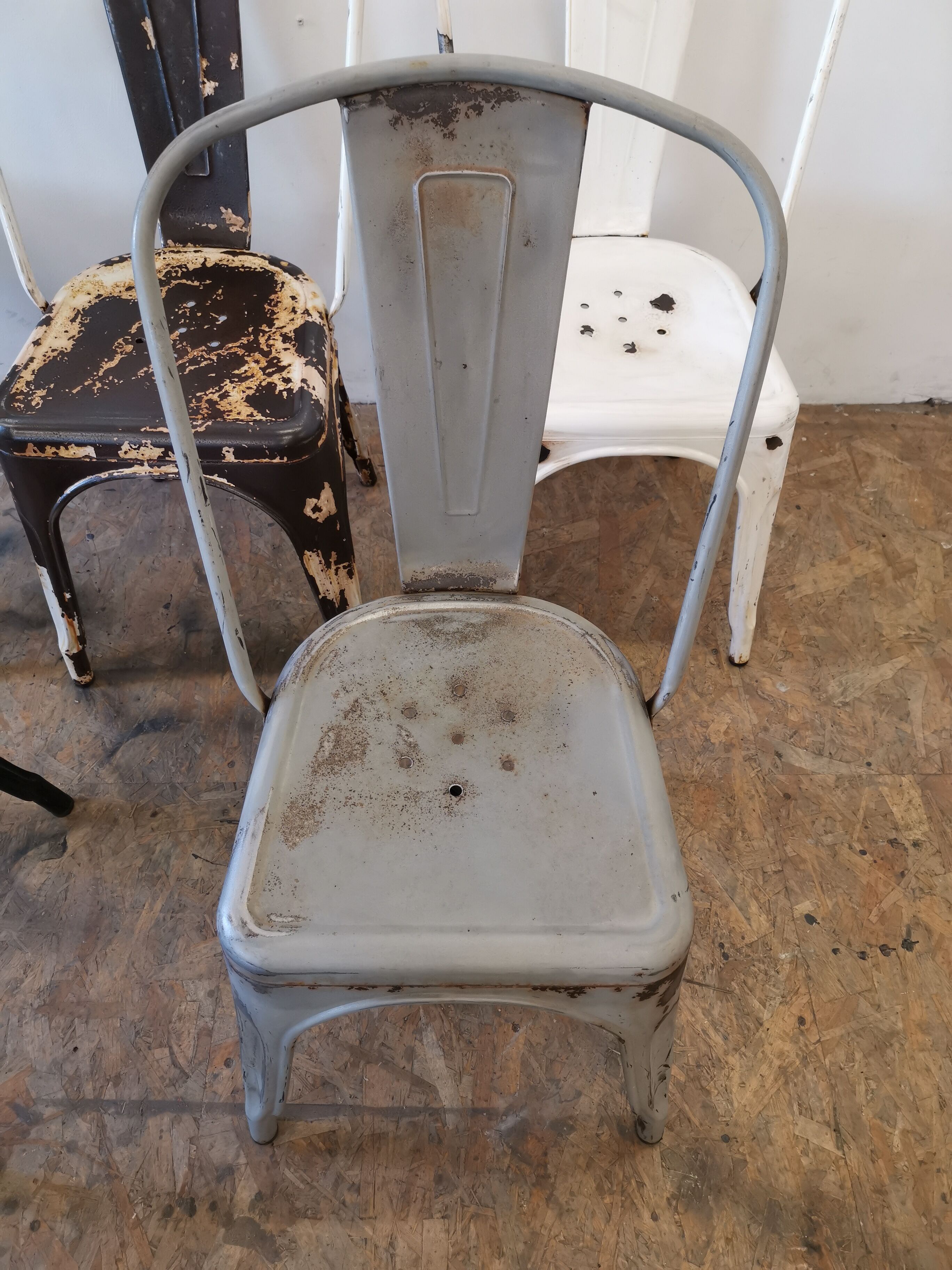 Série de 6 chaises "Tolix"
